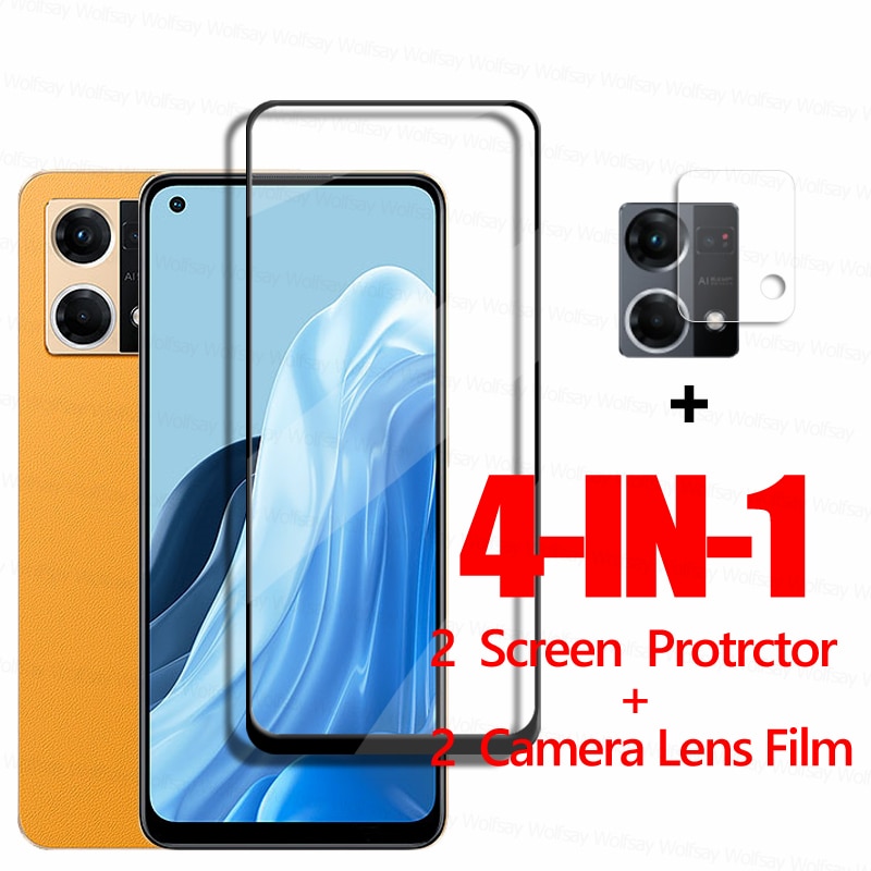 Full Glue Glass For OPPO Reno7 4G Screen Protector OPPO Reno7 4G 5G 7 Pro Lite Tempered Glass Protective Phone Film For Reno7 4G