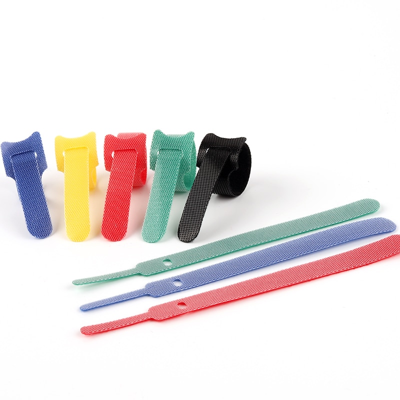 50/100PCS 150mm*12mm Reusable Cord Organizer Keeper Holder Nylon T-Type Cable Organizer Velcros Cable Ties Velcros Strap Wire