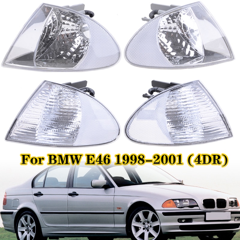 Turn Signal Lamp Cover Indicator Corner Light Housing No Lamp Bulb Fit For BMW 3 Series E46 Sedan 1998 - 2001 Car Accessories