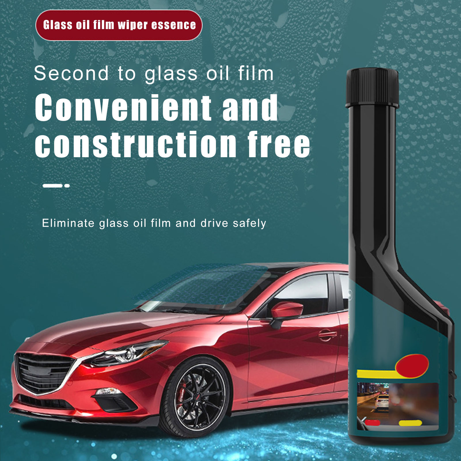 Car Front Windshield ​Oil Remover Cleaner Rainproofing Agent Cleaning Supplies Water Spot Remover Eliminates Coatings TD326