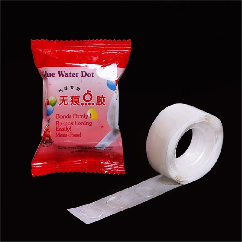 100pcs Points Balloon Attachment Glue Dot Double Side Tape Wall Stickers Birthday Party Wedding Decoration Supplies Strong Tape