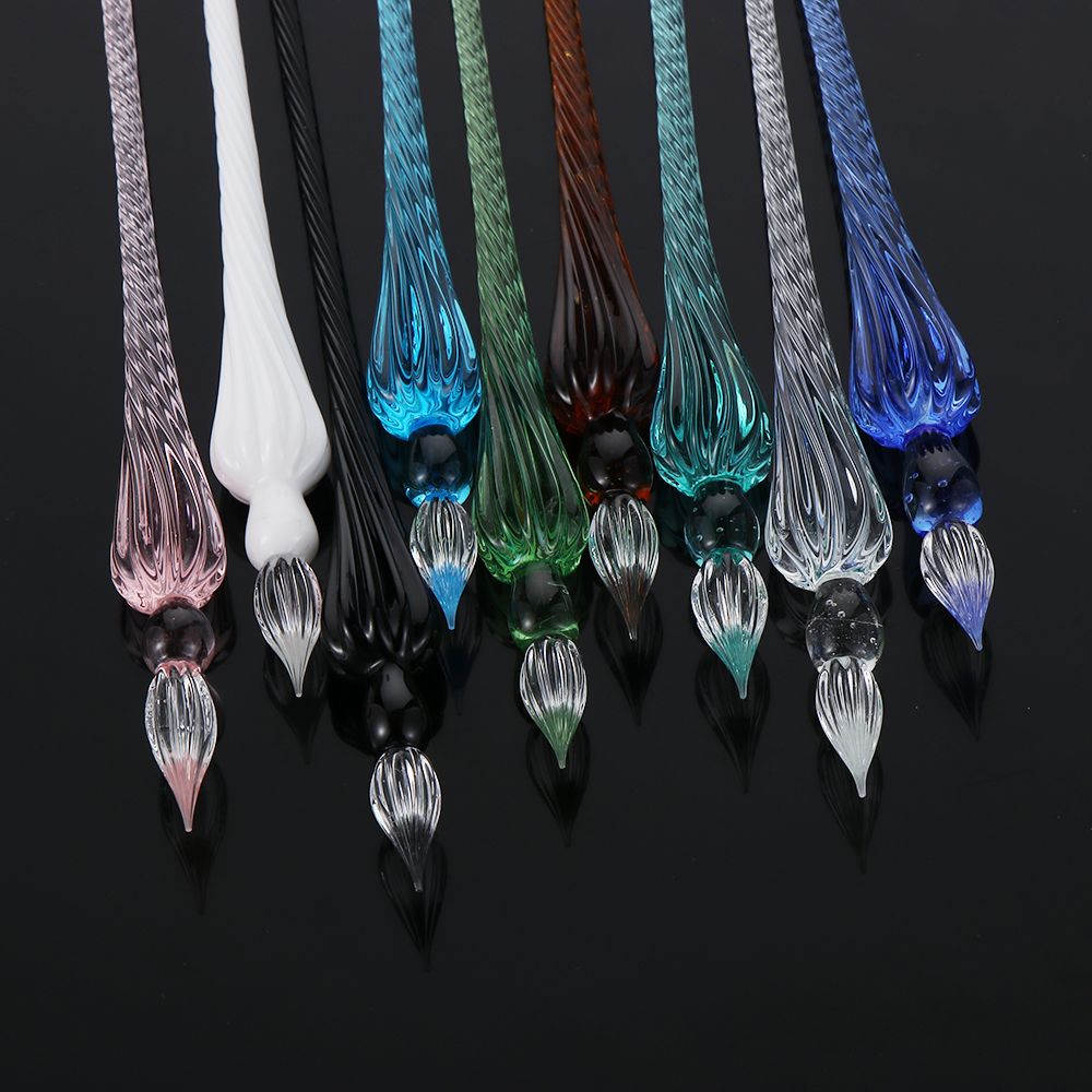 1 PC Quality Signature Dipping Writing Painting Supplies Filling Ink Glass Dip Pen Pencils Writing Supplies Fountain Pen