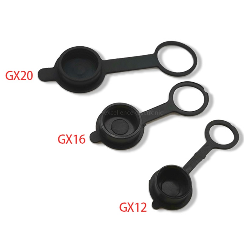 5PCS Aviation Plug Protective Cover GX16 Gx12 GX20 Rubber Dust Cap Waterproof Cover