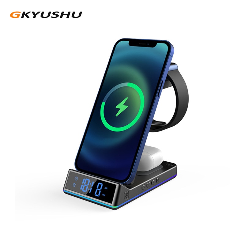 Magnetic 3 in 1 Wireless Charger Apple Samsung Huawei Xiaomi Iphone12,13 Mobile Phone Accessories All-in-One Wireless Charger