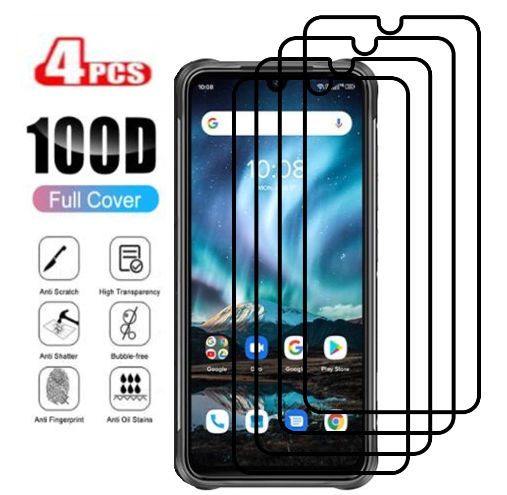 4PCS Full Cover For UMIDIGI Bison 2021 Tempered Glass On For UMIDIGI Bison 2021 Protective Phone Screen Protectors Film