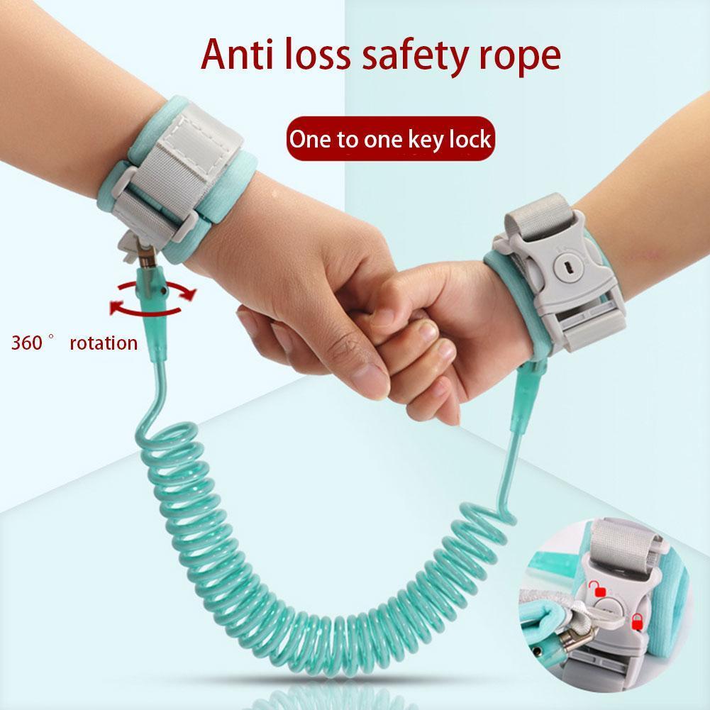 1.5m Baby Anti Lost Rope Children's Traction Rope Bracelet Outdoor Walking Toddler Children's Anti Lost Rope Reflectiv