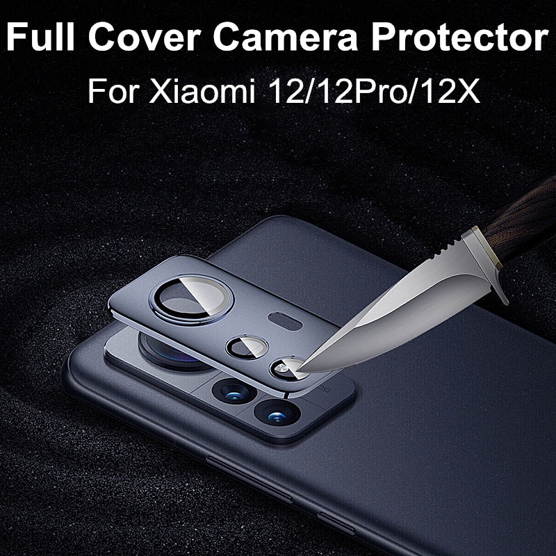 Camera Protector For Xiaomi 12 Pro Full Cover Lens Screen Protector Metal Glass Case For Xiaomi 12 12X 12S Pro Protective Cover