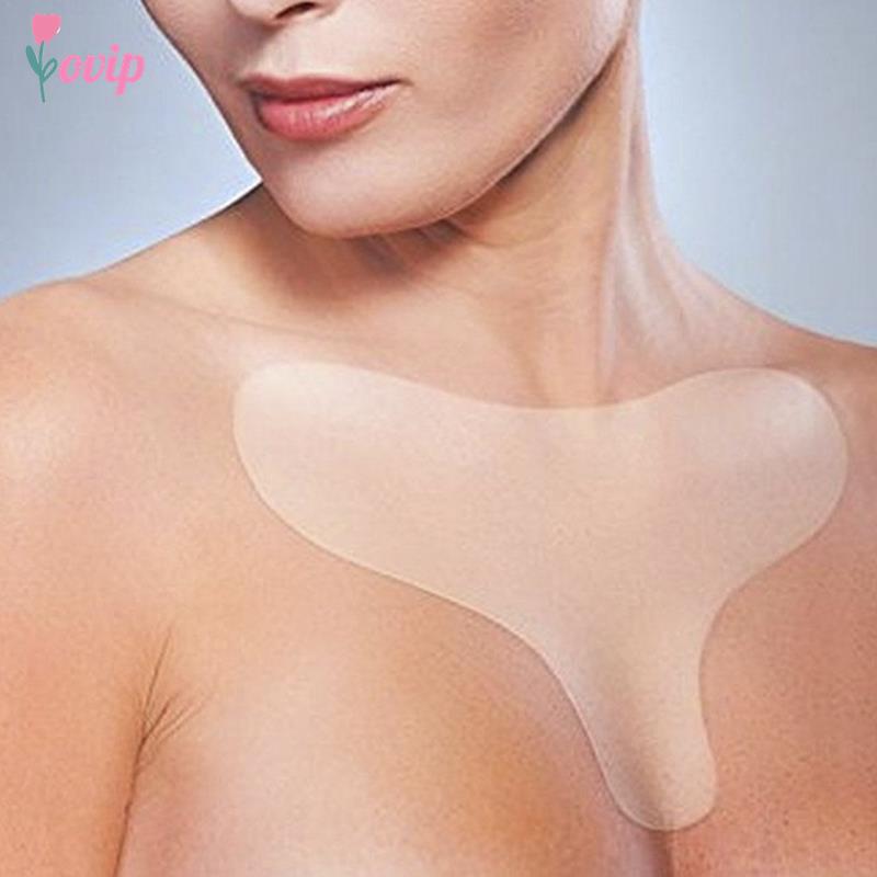 Silicone Transparent Removal Patch Reusable Anti Wrinkle Chest Pad Face Skin Care Anti Aging Breast Lifting Chest Patch Flesh