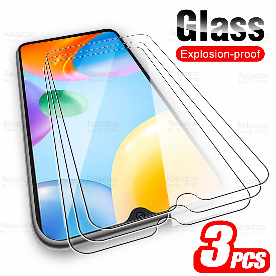 3pcs Protective Glass For Xiaomi Redmi 10C Tempered Glass Redmi10C Radmi Redme 10 C C10 6.71" Screen Protector Safety Phone