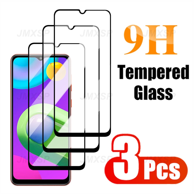 3Pcs Protective Glass For Samsung Galaxy M02 M12 M22 M32 M42 M52 Tempered Glass For Samsung A02 A12 A22 A32 A42 A52 A72 Glass
