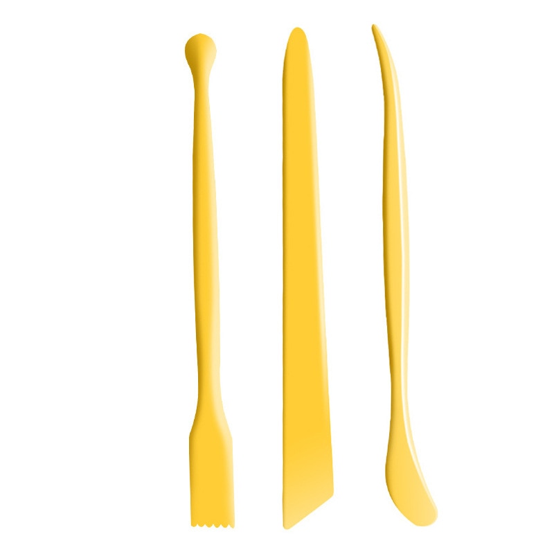 3pcs Clay Sculpting Kit Sculpt Smoothing Wax Carving Pottery Ceramic Tools Polymer Shapers Modeling Carved Tool Perfect