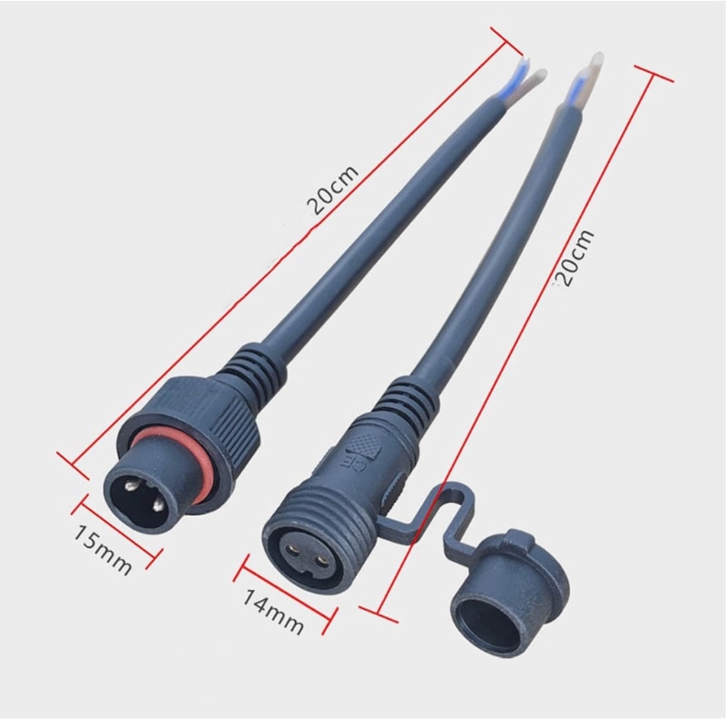 Rubber Industrial Male & Female Plug Socket 2/3/4/5/6/7/8 Pin Wall Mounted Socket Electric Power Connector Waterproof