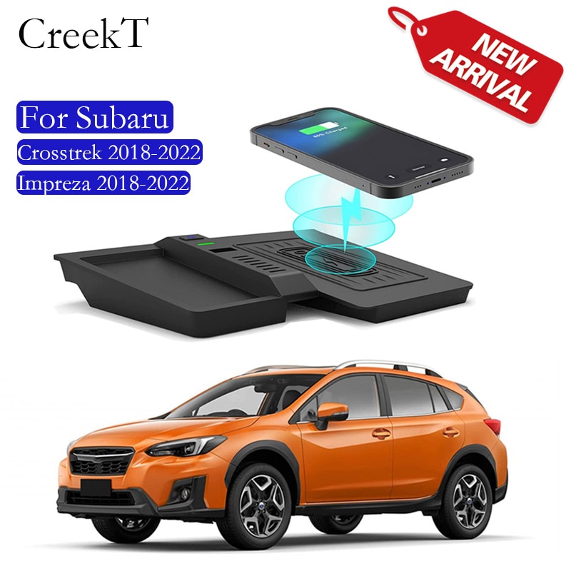 Wireless Charger For Subaru Crosstrek Accessories 2018-2022 for Impreza Accessories 2018-2021 wireless charging pad For Subaru