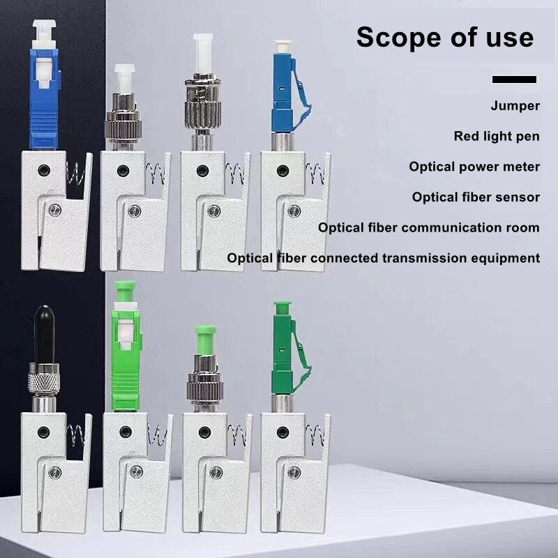 FC SC bare optical fiber coupler LC ST UPC APC flange adpater OTDR measuring fiber optic connector P-fiber free shipping