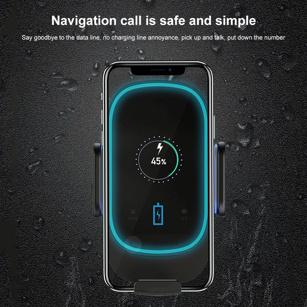 Car Wireless Chargers For iPhone13 Pro Max One Plus 9 Pro OPPO Find X3 Pro Samsung Xiaomi Car electric induction bracket charger