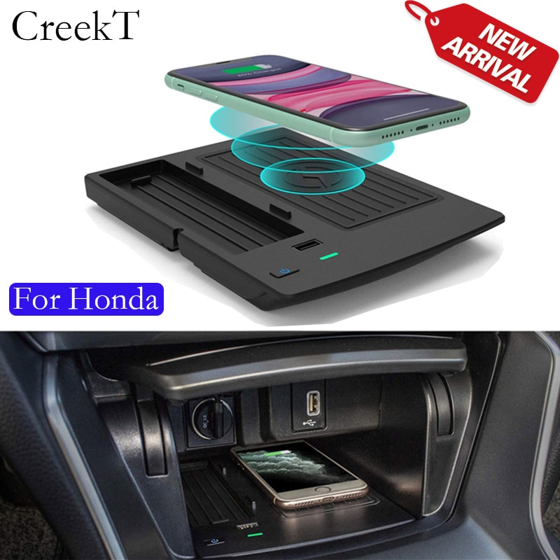 Wireless Charger for Honda Accord 2018 2019 2020 2021 2022 Accessories Phone Wireless Charging Pad Mat for 10th Gen Honda Accord