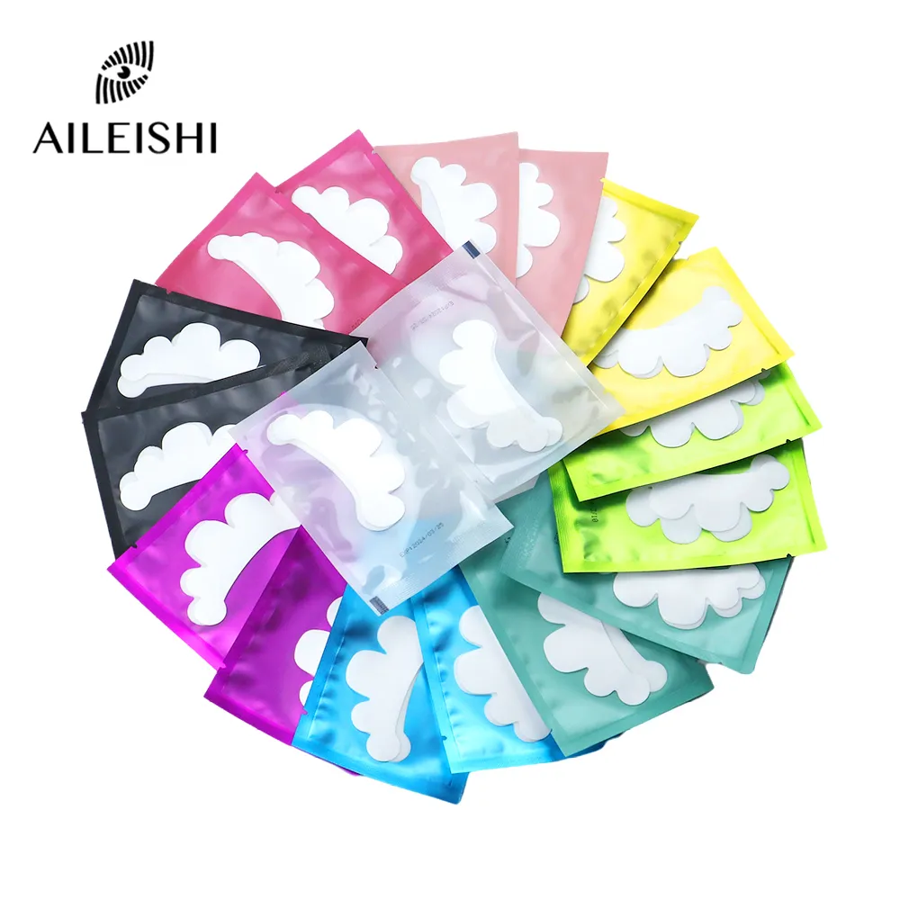 100Pairs Grafting Eyelash Under Eye Pads Eyelashes Extension Cloud Shape Eyelash Stickers Hydrogel Patches Under Eye Pads Tools