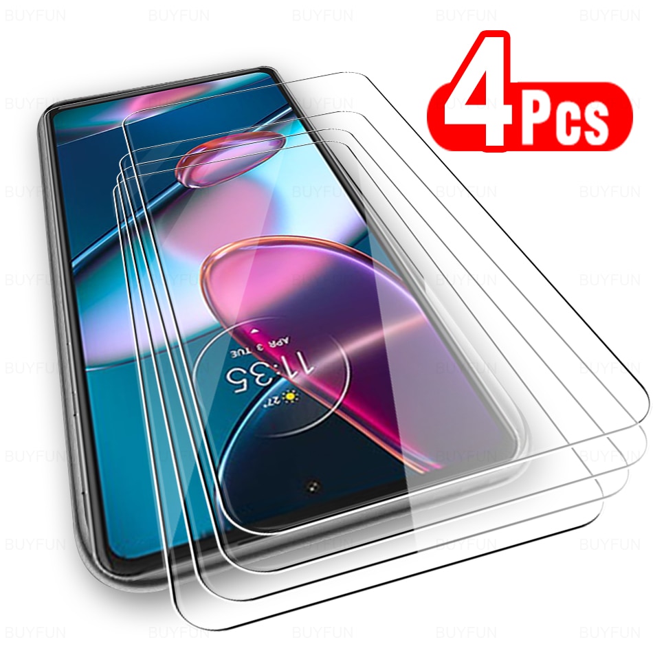 4 Pcs Tempered Glass For Motorola Edge 30 Pro Screen Protector Film For Moto rola Edge 30 Edge30 Pro 30Pro Protective Glass