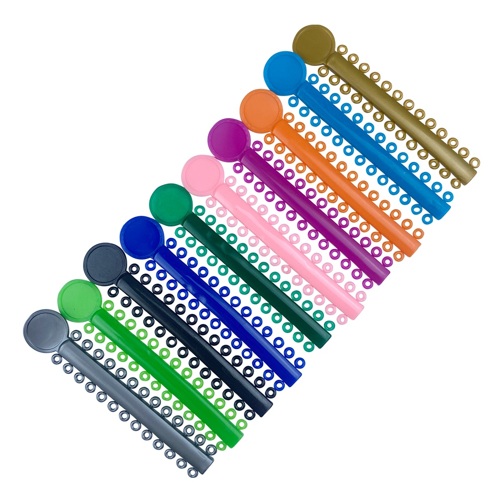 10 Sticks Dental Orthodontic Elastic Ligature Ties Rubber Bands for Brackets Braces Tooth Dentist Tools