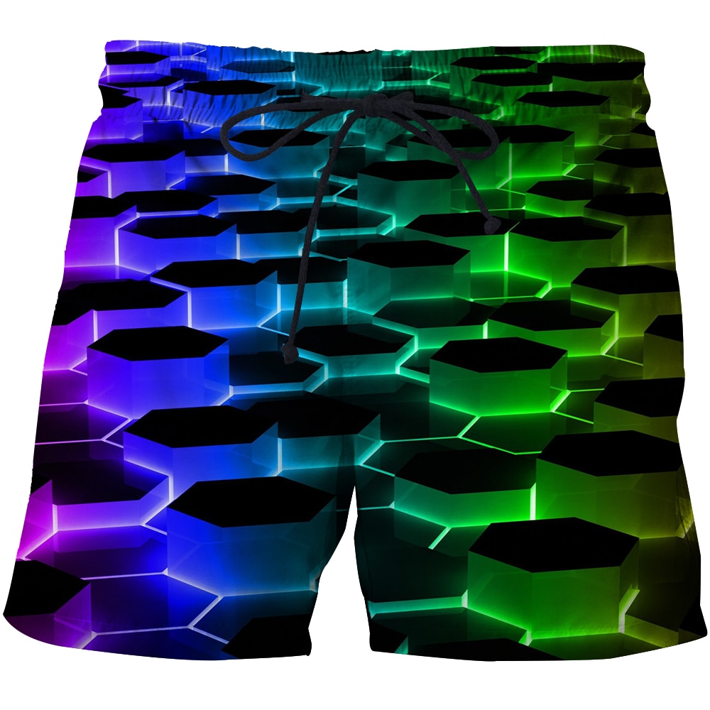2022 Men's 3D Printed Beach Shorts Men's Swim Trunks Summer Quick Dry Swim Trunks Sports Board Shorts