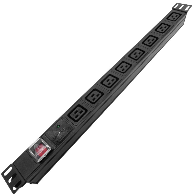 PDU Industrial Level Power Strip 8 AC Surge Protector Extension Socket Plug 2M Cable Power Strip 16A 4000W
