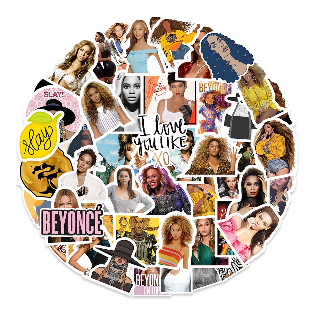 50pcs Beyonce Sexy Personality Combination Graffiti Sticker Aesthetics Scrapbooking Stationery Aesthetics Decor Stickers