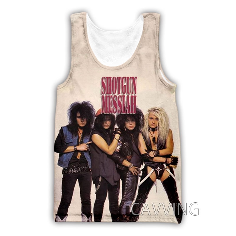 CAVVING 3D Printed Shotgun Messiah Rock Tank Tops Harajuku Vest Summer Undershirt Shirts Streetwear for Men/women