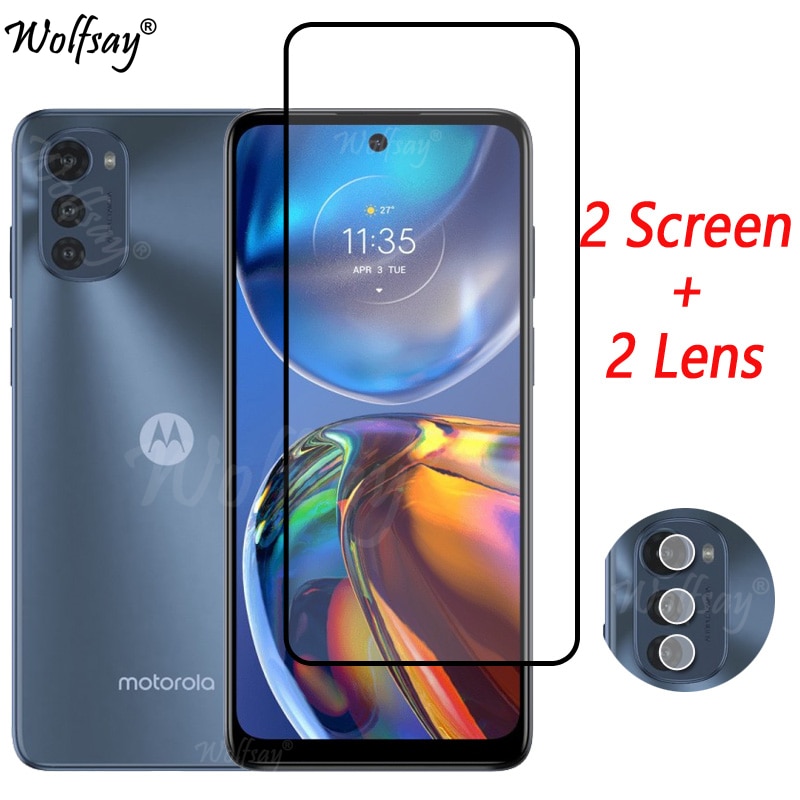 Full Cover Tempered Glass For Motorola Moto E32 Screen Protector Moto E32 E20 G52 G31 G51 G71 Camera Glass For Moto E32 Glass