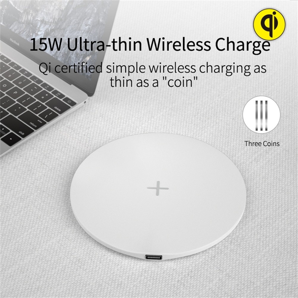 15W Qi Wireless Charger Pad For iPhone 13 12 11 XS XR Pro Max For Samsung Type-C Fast Chargers Station With Charging Indicator