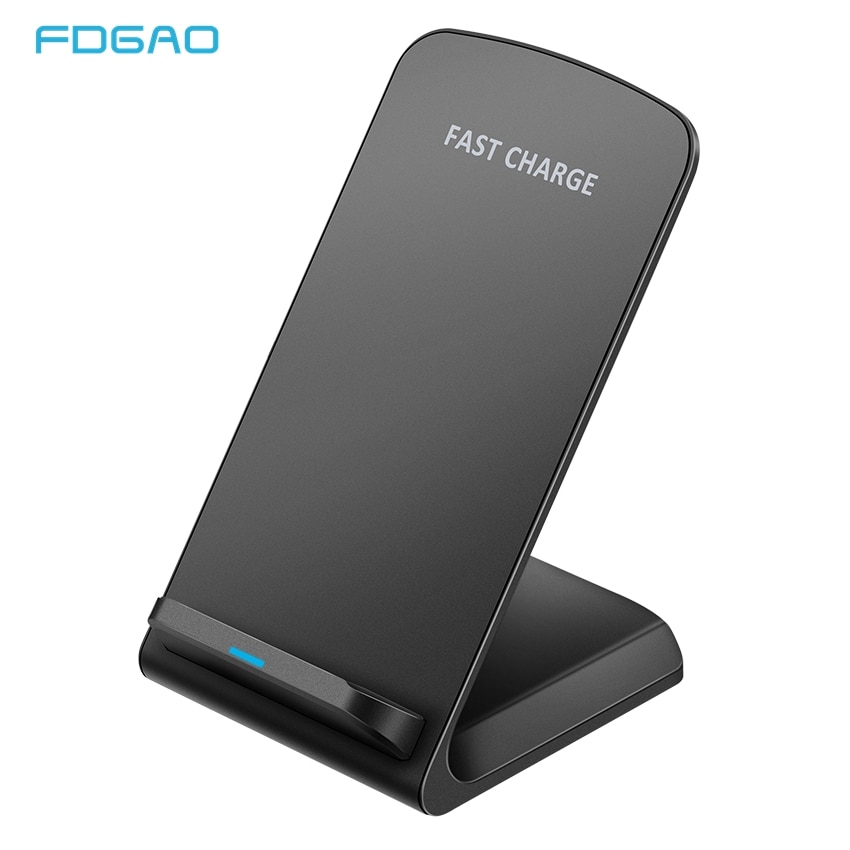 10W Qi Wireless Charger Fast Charging For iPhone 13 12 11 Pro 8 X XR XS Max Samsung Galaxy S21 S20 S10 Note 20 Stand Holder Base