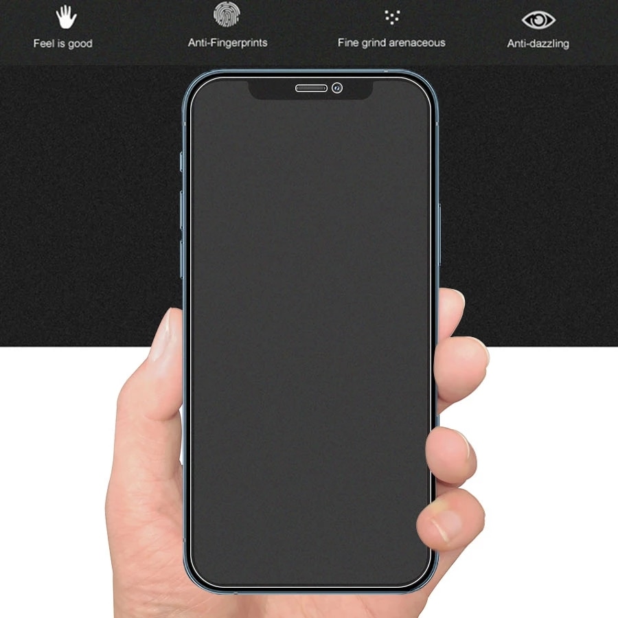 Screen Protector Case Full Cover Matte Film For iPhone 12 11 Pro XR X XS Max 6 6s 7 8 Plus SE 2020