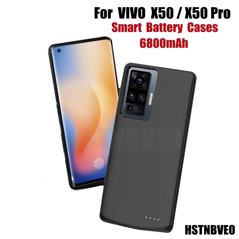 KQJYS External Power Bank Battery Charging Cover For VIVO X50 Pro Battery Case PowerBank Case Battery Charger Case For VIVO X50