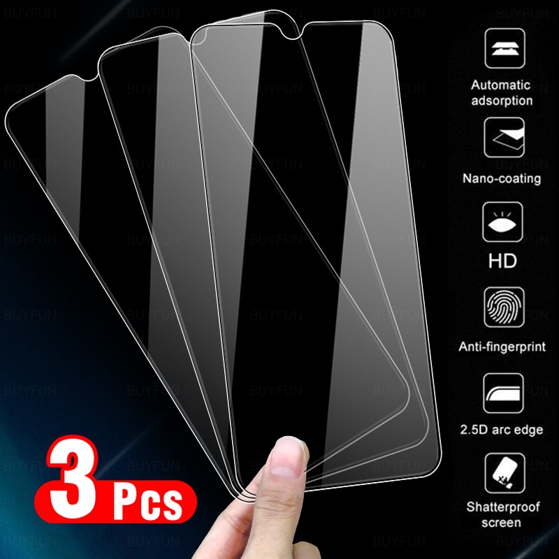 3PCS HD Screen Protector For Samsung Galaxy A23 M23 M22 Full Cover Tempered Glass On A22S A22 5G Anti-Fingerprint Film Protector