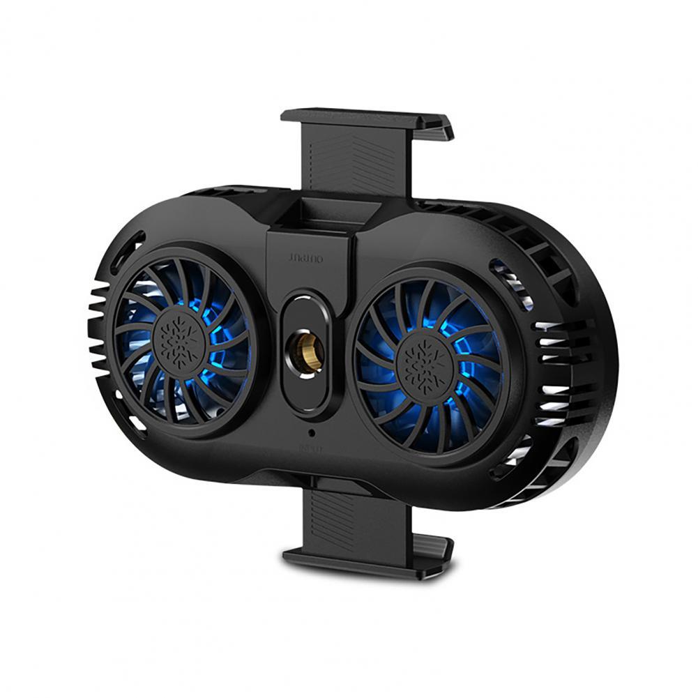 Phone Radiator Convenient Compact Dual Fan for Gaming Phone Heat Sink Phone Cooling Fan