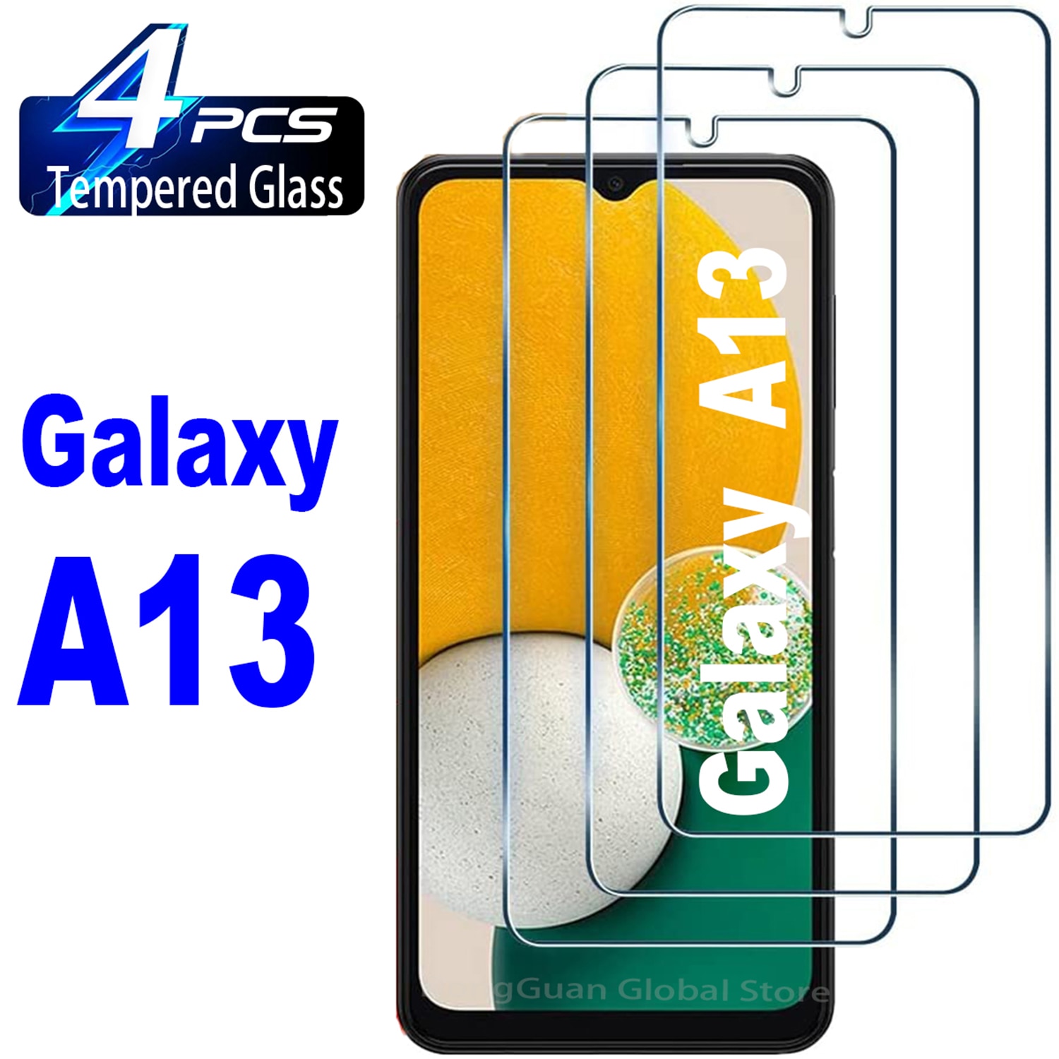 2/4Pcs High Auminum Tempered Glass For Samsung Galaxy A13 A13-5G Screen Protector Glass Film