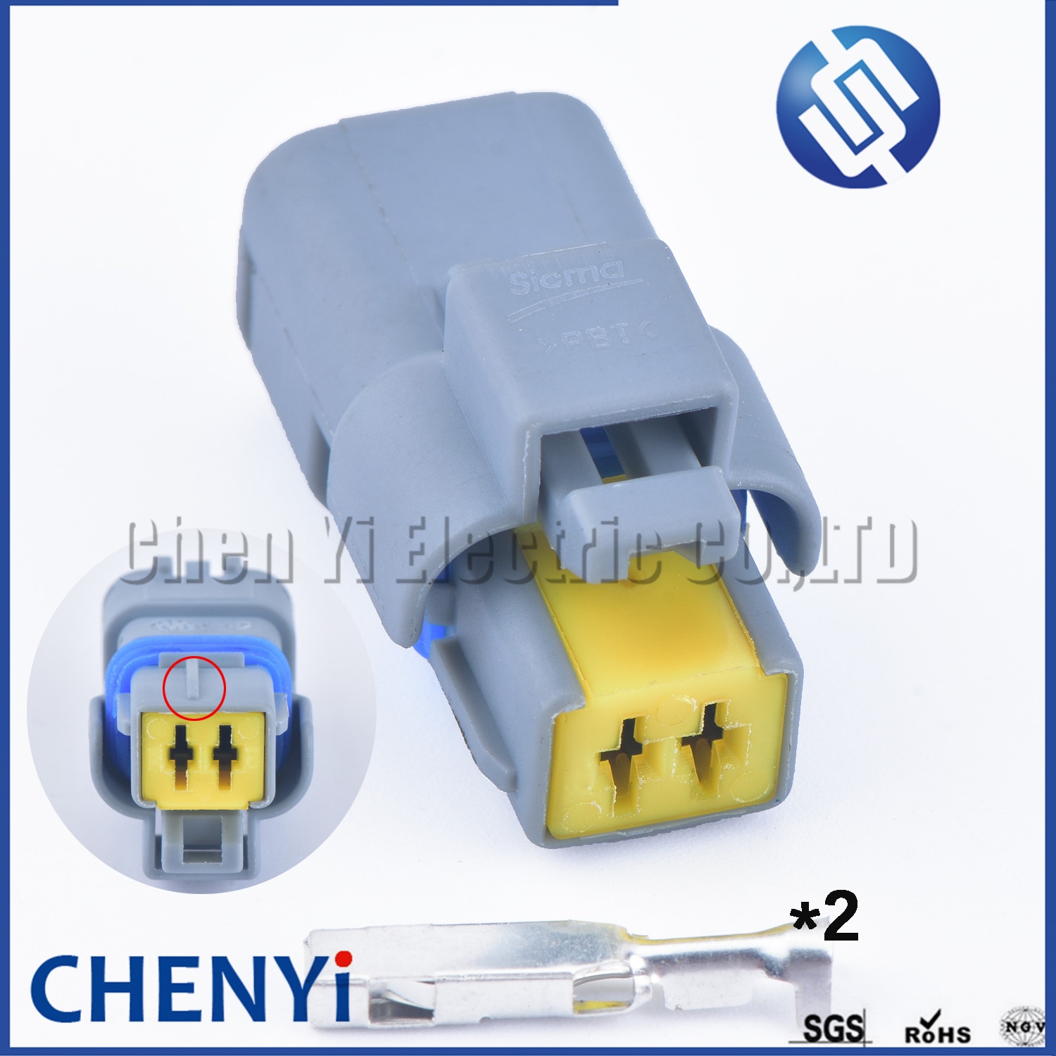 1 set FCI 2 Pin Auto Connector Headlight steering lights plug speaker plug lamp hold Connector 211PC022S8049 For Peugeot Citroen