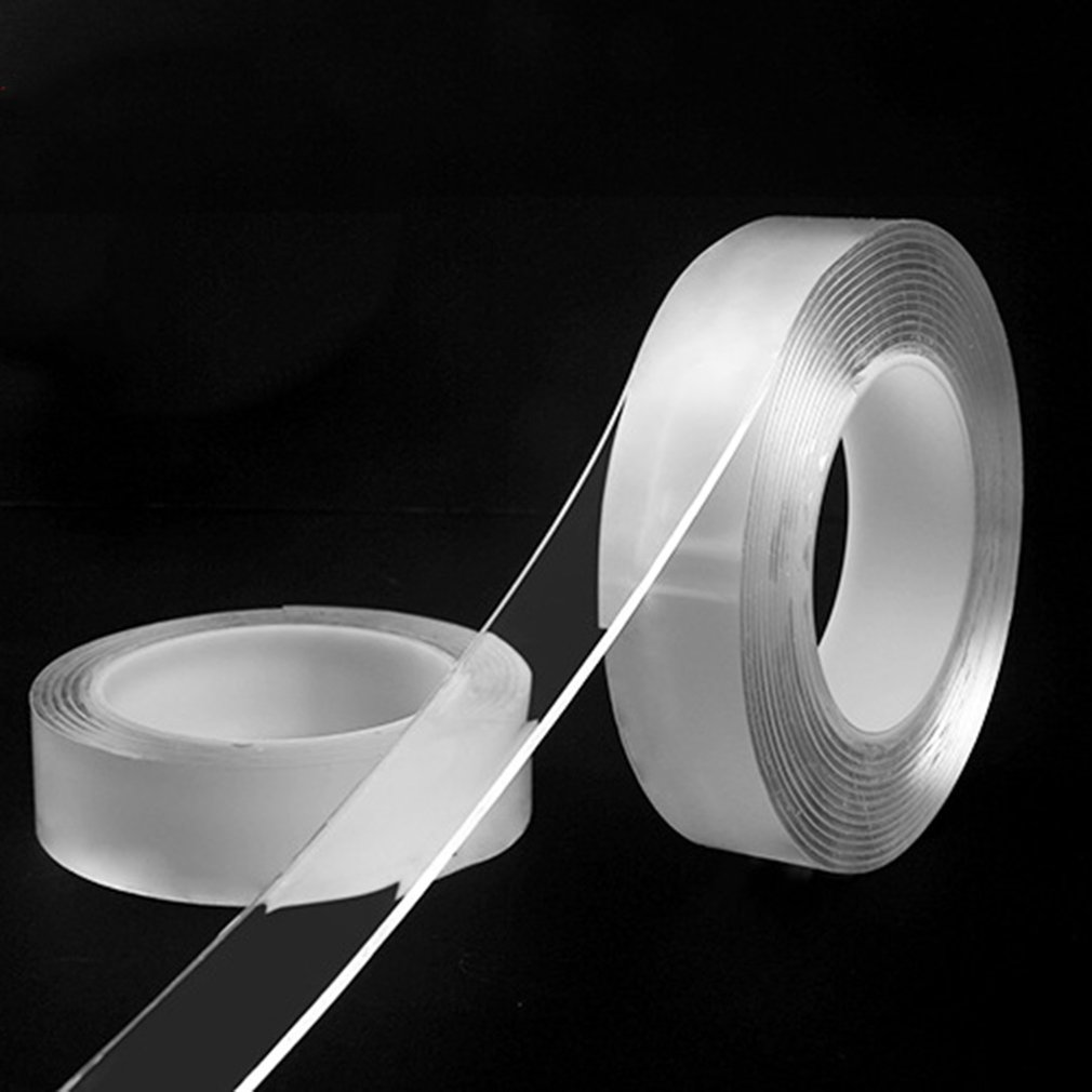 Transparent Seamless double-sided tape washable reusable double-sided adhesive glue removable clean glue household