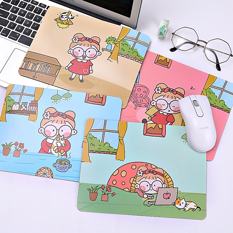 Mousepad Gamer Cute Kawaii XXL Gaming Mouse Pad Rubber Otaku Locking Edge Big Fashion Laptop Notebook Desk Mat