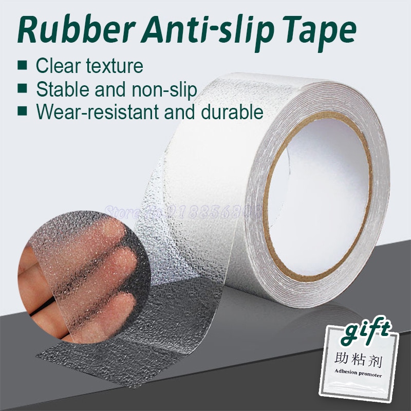 Child Elderly Safe Anti Slip Stairs Tapes PEVA Rubber Bathroom Anti Slip Stickers Warning Stripes Emergency Lines Wall Sticker