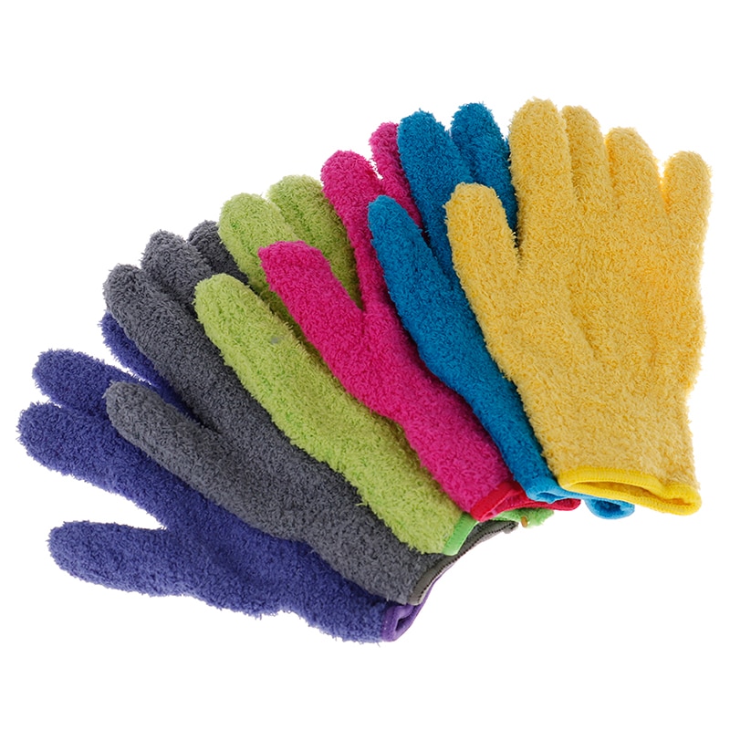 1 pc Microfiber Dusting Cleaning Glove Mitt Cars Windows Dust Remover Tool Reusable Cleaning Glove Household Cleaning Tools