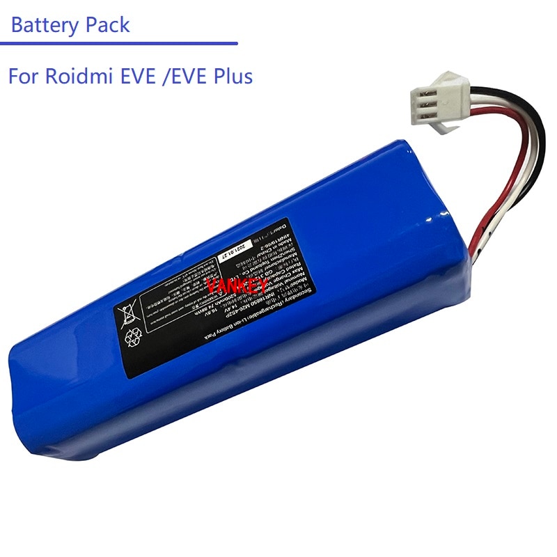 New Original Li-ion Battery for Roidmi EVE EVE PLUS Robot Vacuum Cleaner Spare Parts Power Supply Accessories EVA Battery Pack