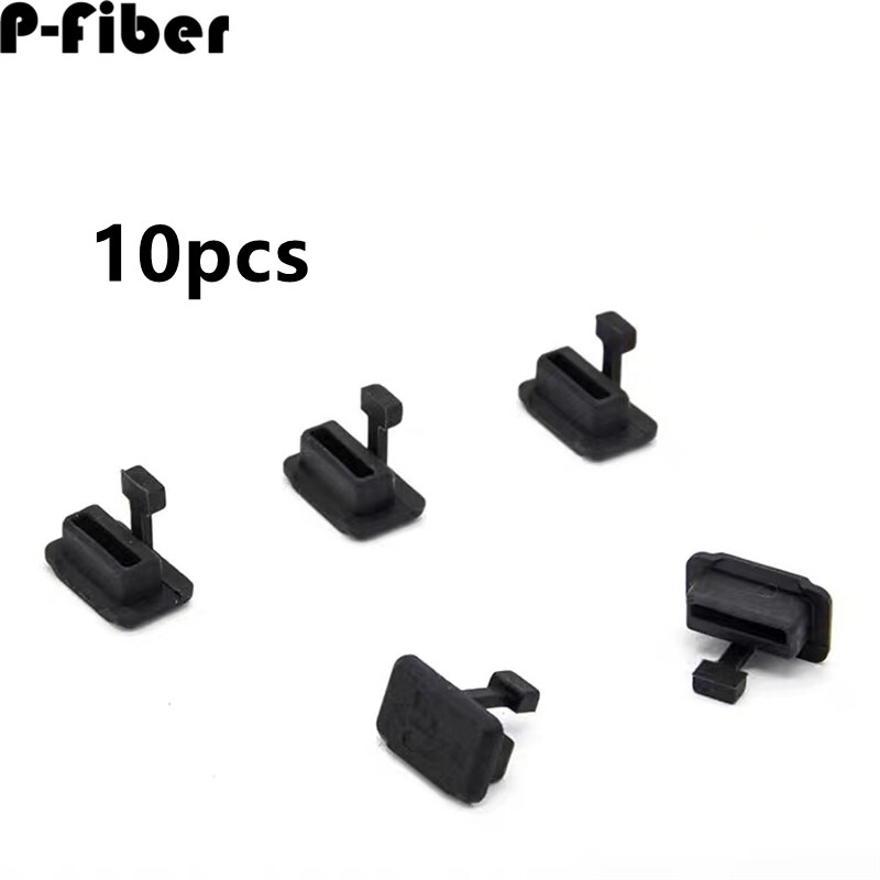 10pcs USB dust plug for Automobile protective cover universal sealing plug anti loss USB charging interface plug P-fiber