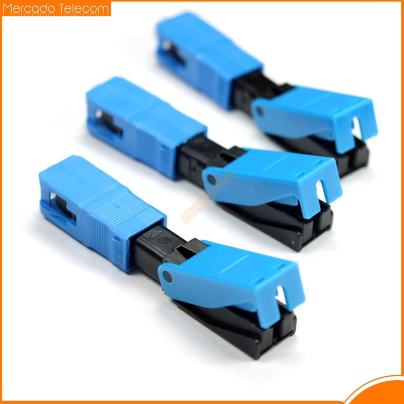 High Quality 0.3dB SC UPC Fiber Optic Fast Connector FAST Connector Fiber FTTH Single Mode SM Quick Connector Free Shipping