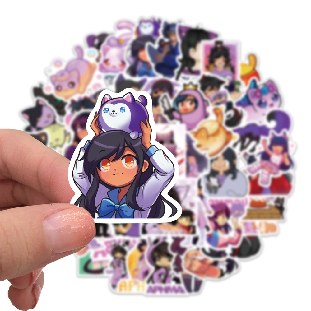 10/50pcs Game aphmau Stickers DIY Waterproof Luggage Skateboard Laptop Guitar Car Wall Cartoon Sticker Decals Kids Toy