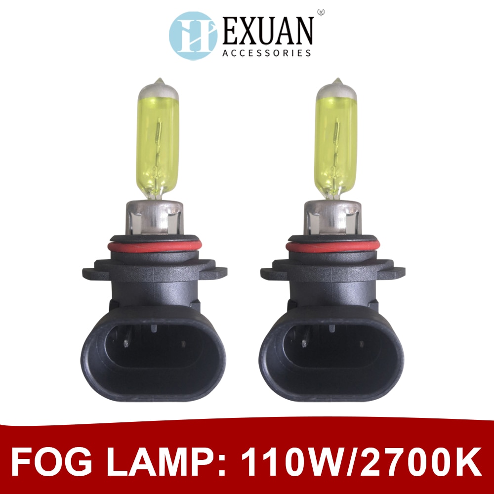 2pcs 9006 HB4 Super Bright Yellow Halogen Bulb High Power 110W 12V Car Foglight Head Lamp Light Parking