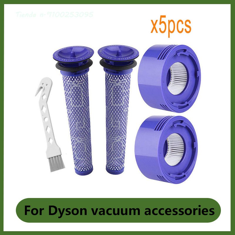 2 Pack Pre-Filters and 2 Pack HEPA Post-Filters Replacements Compatible For Dyson V8 and V7 For Cordless Vacuum Cleaners Kits