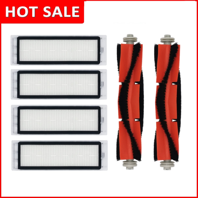 For Xiaomi 1 1s Robot Roborock S50 S6 S5 max Vacuum Cleaner Accessories HEPA Filter Main Brush Side Brush Water Tank Filters