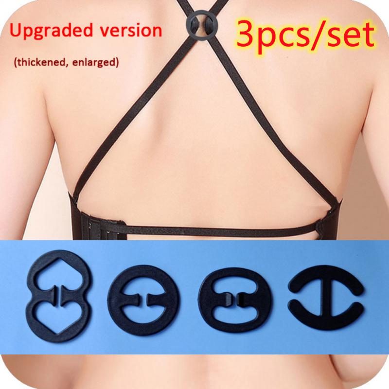 3Pcs/set Hot Sale Underwear Fasteners Hot Sale Popular Shadow Bra Buckle Fashion Bra Buckles Strap Holders Invisible Bra Clips
