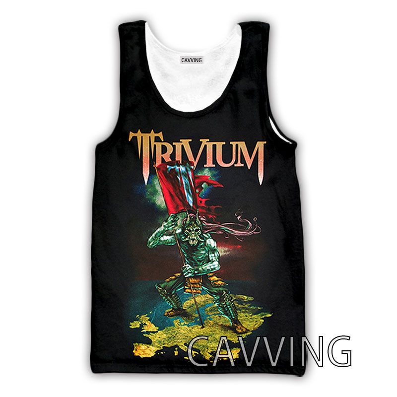 CAVVING 3D Printed Trivium Band Tank Tops Harajuku Vest Summer Undershirt Shirts Streetwear for Men/women G02