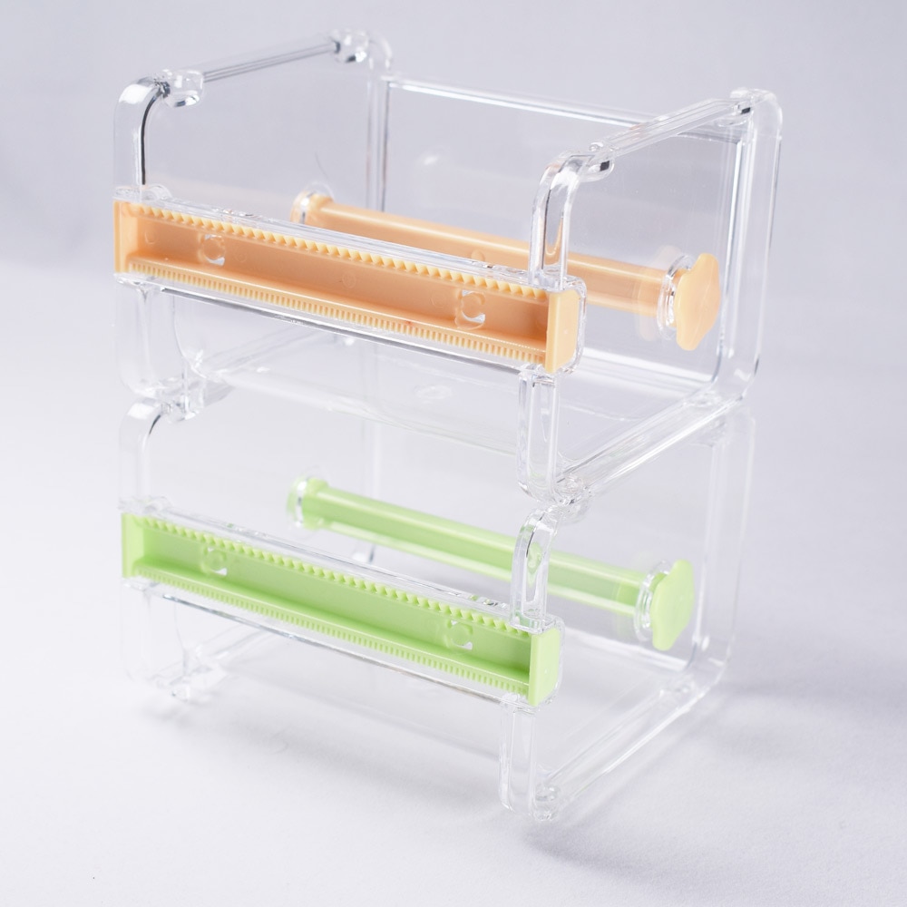 GUGCGV Adhesive Tape Dispenser Cutter Desk Washi Tape Holder Storage Box Organizer School Office Stationery Supplies
